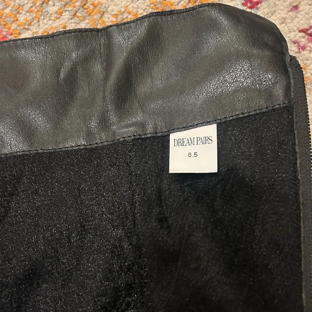 Dream Pairs Black Suede Thigh High Boots. Size 8.5